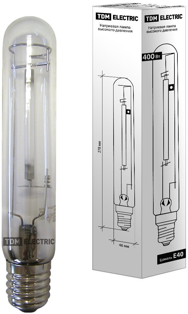 Лампа натриевая высокого давления ДНаТ 400 Вт Е40, TDM SQ0325-0005 (1 шт.)