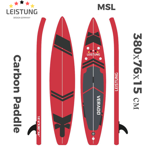 Туринговый сапборд LEISTUNG VERADO MSL Fusion 12.6 / Доска SUP board Touring / Сап боард