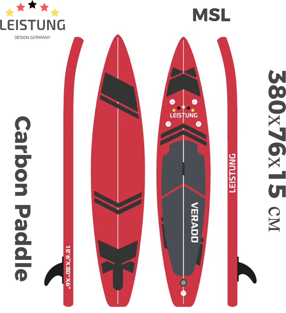 Туринговый сапборд LEISTUNG VERADO MSL Fusion 12.6 / Доска SUP board Touring / Сап боард