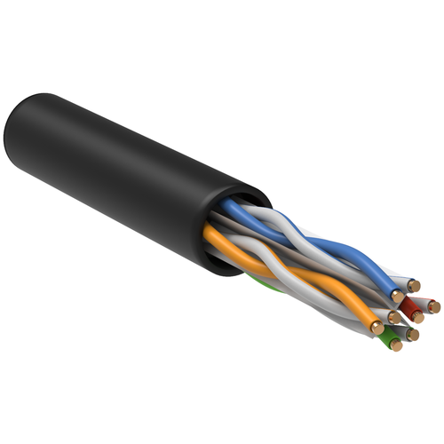 Кабель информационный ITK LC3-C604-139 кат.6 U/UTP не экранированный 4X2X23AWG LDPE внешний 305м черный