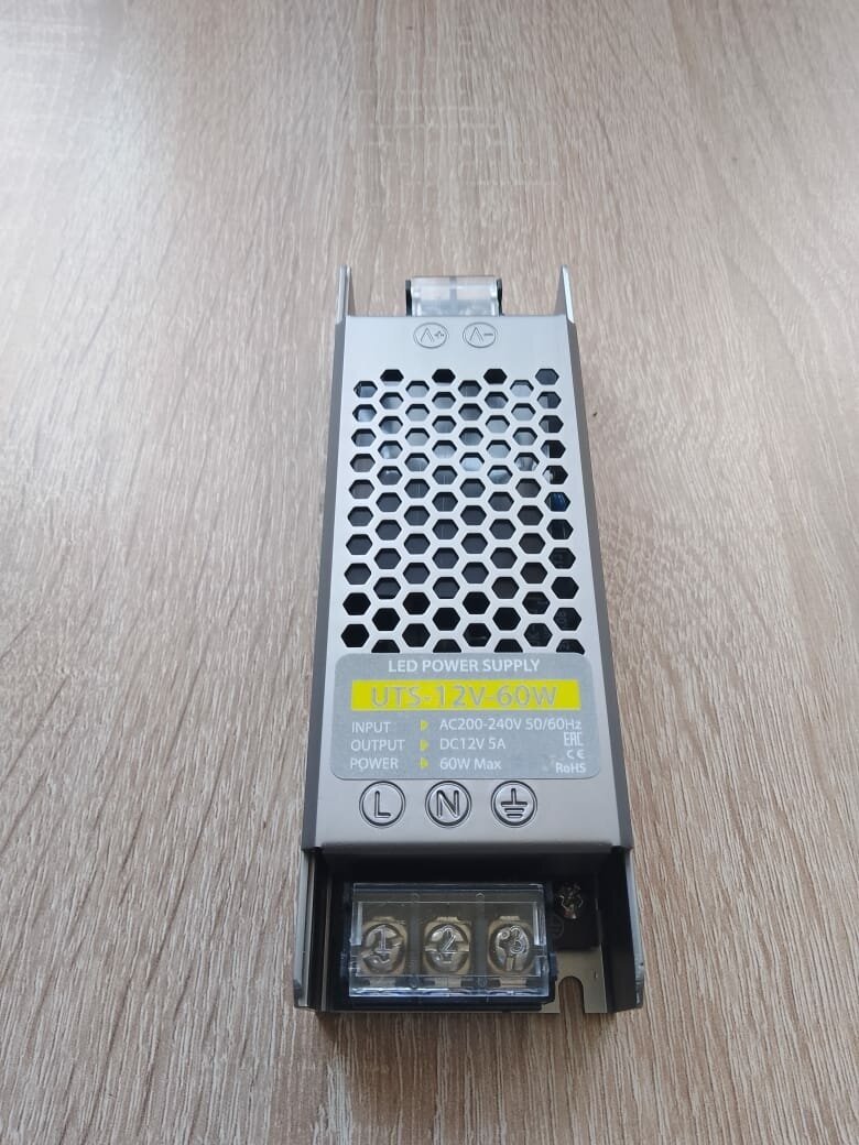 Блок питания TPS 60-12 Strait Ultra (60W, 12V, 5A, IP20)