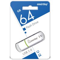 Флеш-накопитель USB 2.0 Smartbuy 64GB Crown White (SB64GBCRW-W)