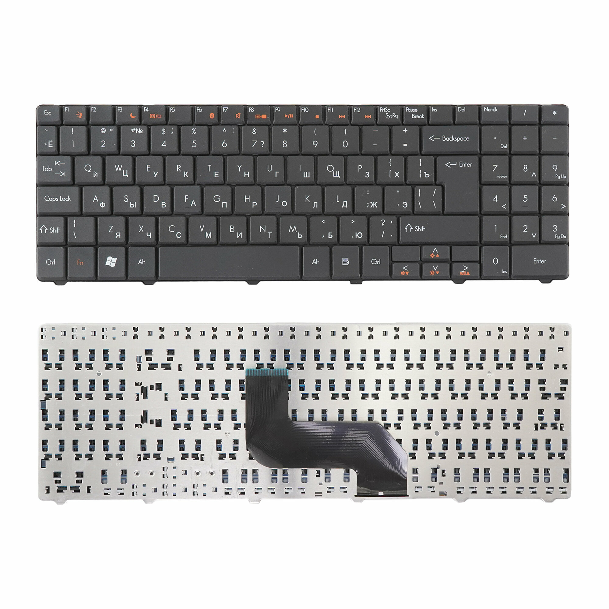 Клавиатура для ноутбука Gateway EC54 NV58 NV78 Packard Bell DT85 LJ61 черная Г-образный Enter