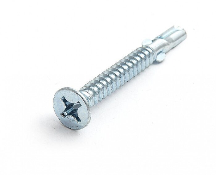 Саморез дерево/металл потайн. flugel 4.8х38 ц ph 2 (упак 1000 шт) — фото 1