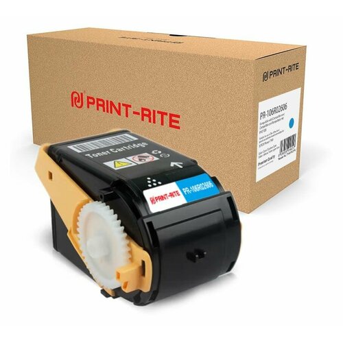 Print-Rite PR-106R02606 картридж лазерный (Xerox 106R02606) голубой 4500 стр чип картриджа 106r02606 106r02609 для xerox phaser 7100 7100n 7100dn 4 5k голубой