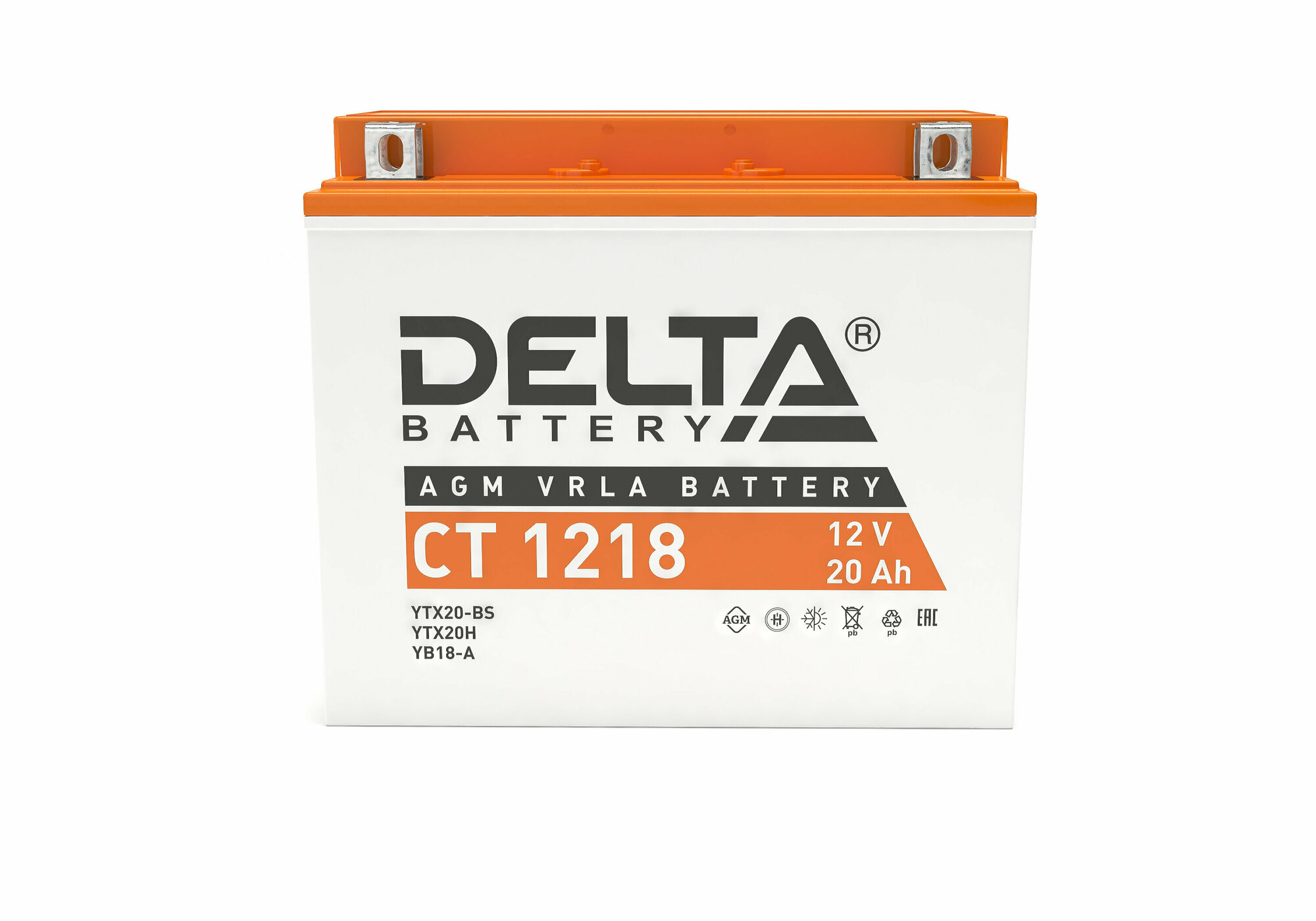 Delta CT 1218 Аккумуляторная батарея для мототехники (YTX20-BS, YTX20H, YB16-B-CX, YB16-B, YB18-A)