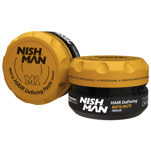 NISHMAN Матовая паста для волос DEFINING MATTE PASTE ARGAN M1, 30 мл укладка и стайлинг nishman воск для волос м4 matte finish super high hold