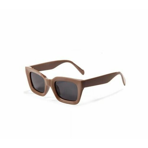 фото Солнцезащитные очки , квадратные, с защитой от уф, поляризационные, коричневый нет бренда
