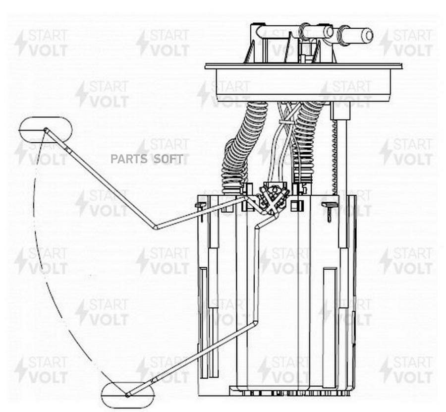 STARTVOLT SFM2490 Модуль топливного насоса для а/м Chery M11 (10-) 1.6i (SFM 2490)