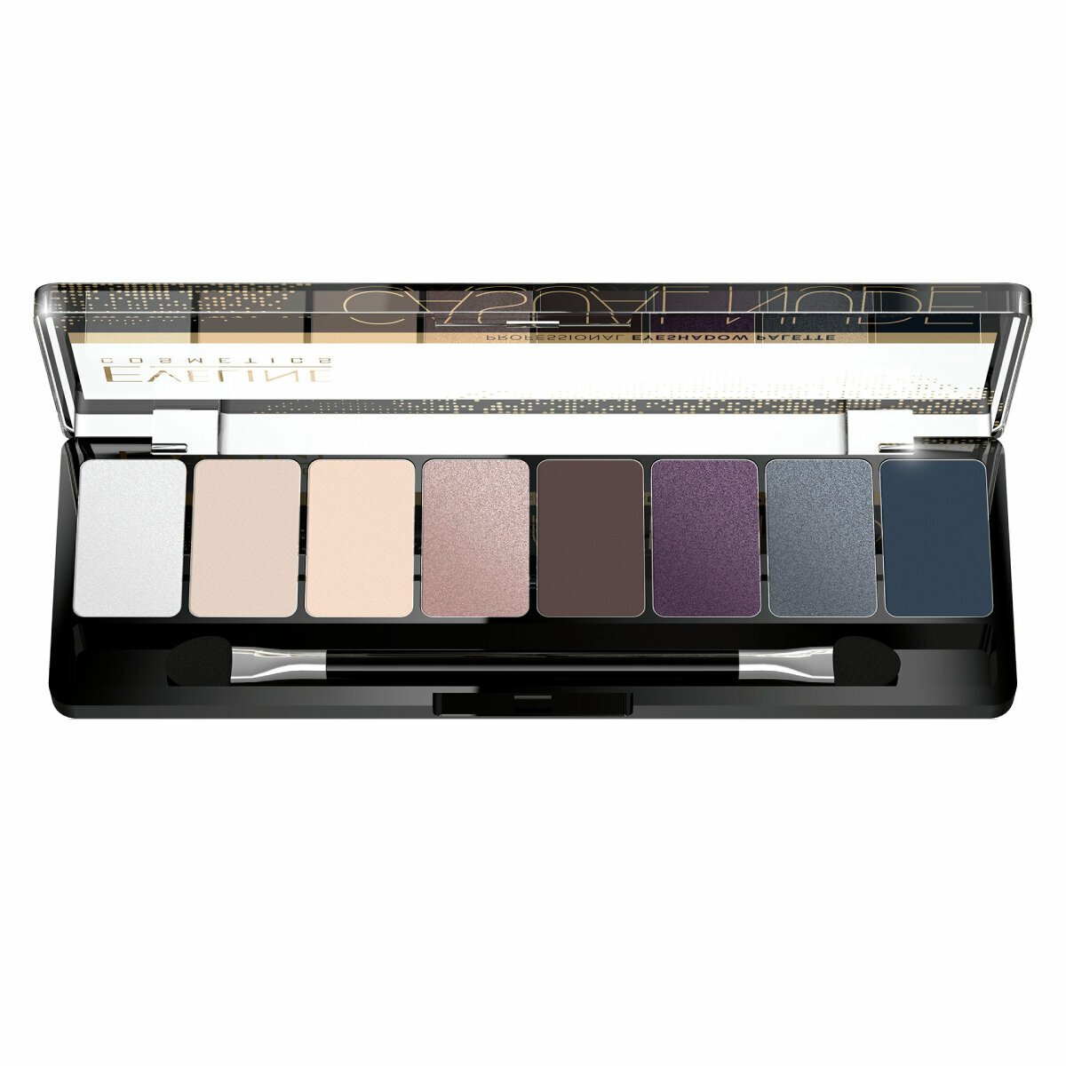 Палетка теней для век `EVELINE` EYESHADOW PROFESSIONAL PALETTE тон 04 (casual nude)