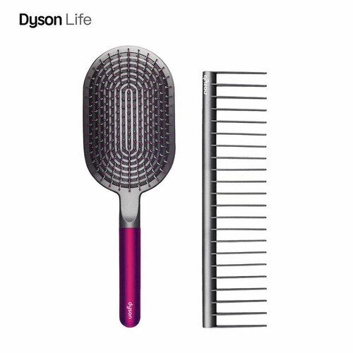 Набор расчесок Styling Set Supersonic в стиле Dyson, Fuchsia черный, черный, розовый