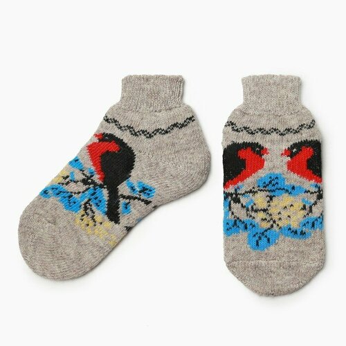 фото Носки стильная шерсть, размер 37, серый
