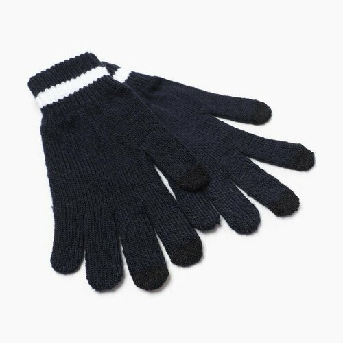 Перчатки Бараноwool, размер 18, синий перчатки kim lin демисезон зима шерсть размер 7 розовый