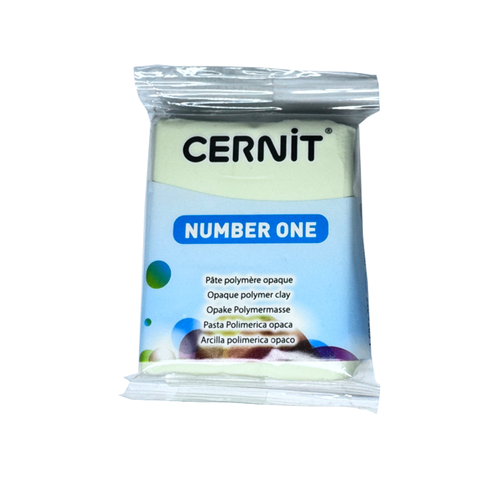 Запекаемая полимерная глина (полимерная пластика, полимерный моделин) Cernit Number One 56г (№730) цвет ваниль