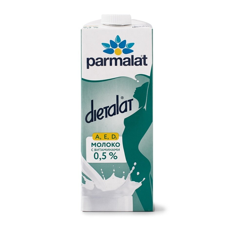 Молоко ультрапастеризованное Parmalat Dietalat с витаминами 0,5%