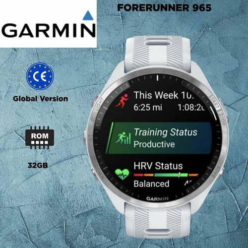 Умные часы Garmin Forerunner 965 White 7489000₽