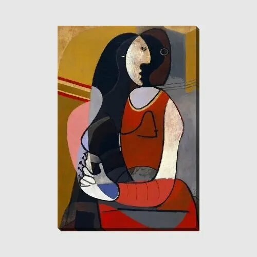 Картина на холсте Усаженная Женщина (Seated Woman) Пикассо П
