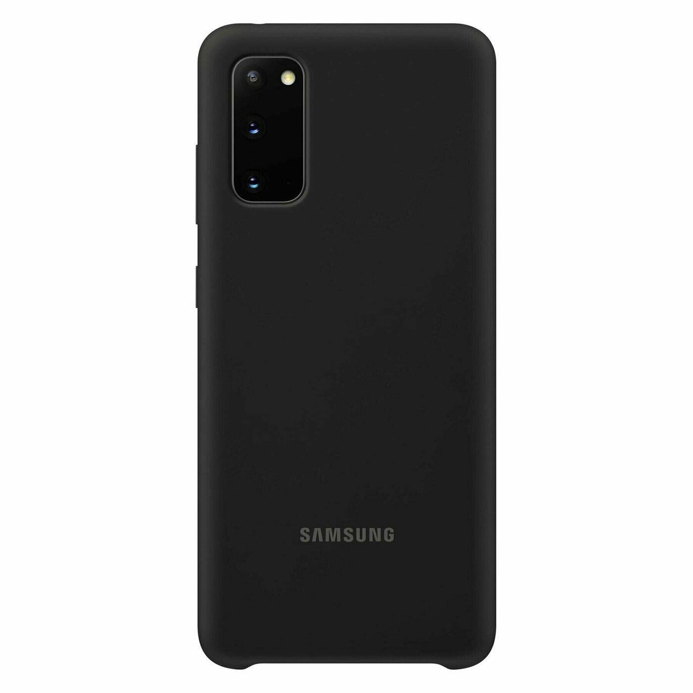 Чехол (клип-кейс) SAMSUNG Silicone Cover, для Samsung Galaxy S20, черный [ef-pg980tbegru] - фото №7