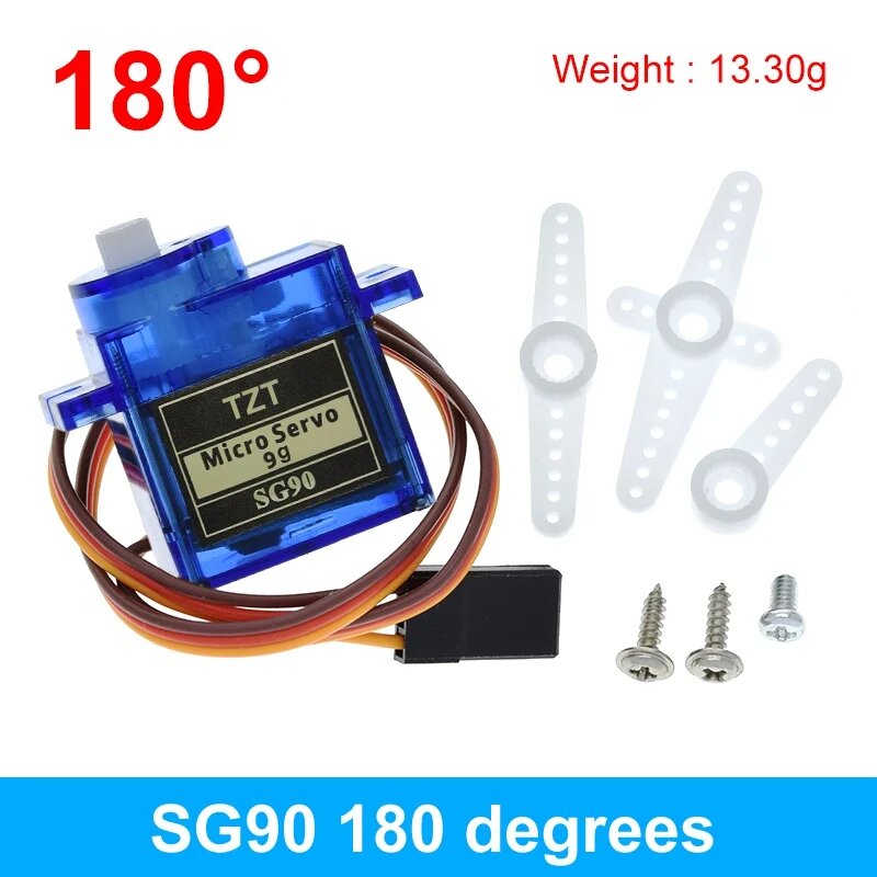 Сервоприводы GREATZT SG90 SG02R MG90S MG995 MG996, SG90 180 Degree