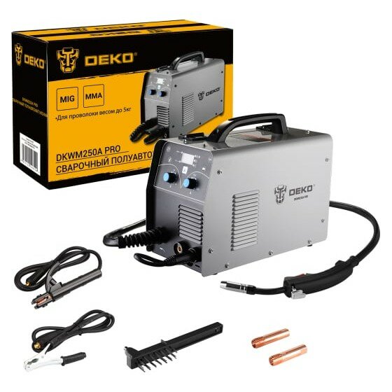 Сварочный полуавтомат Deko DKWM250A PRO 051-4687
