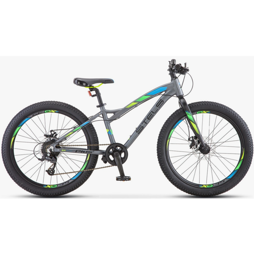 Велосипед STELS ADRENALIN MD 24 Рост 135 антрацитовый Алюминий 8ск Диск механ Hard tail 33990₽