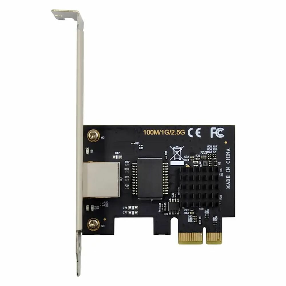 Сетевая карта PCIe x1 (RTL8125B) 1xRJ45 2.5 Gigabit Ethernet (ORIENT XWT-RTL8125PE) — фото 1
