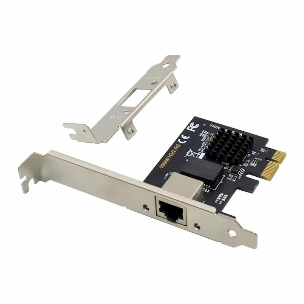 Сетевая карта PCIe x1 (RTL8125B) 1xRJ45 2.5 Gigabit Ethernet (ORIENT XWT-RTL8125PE)