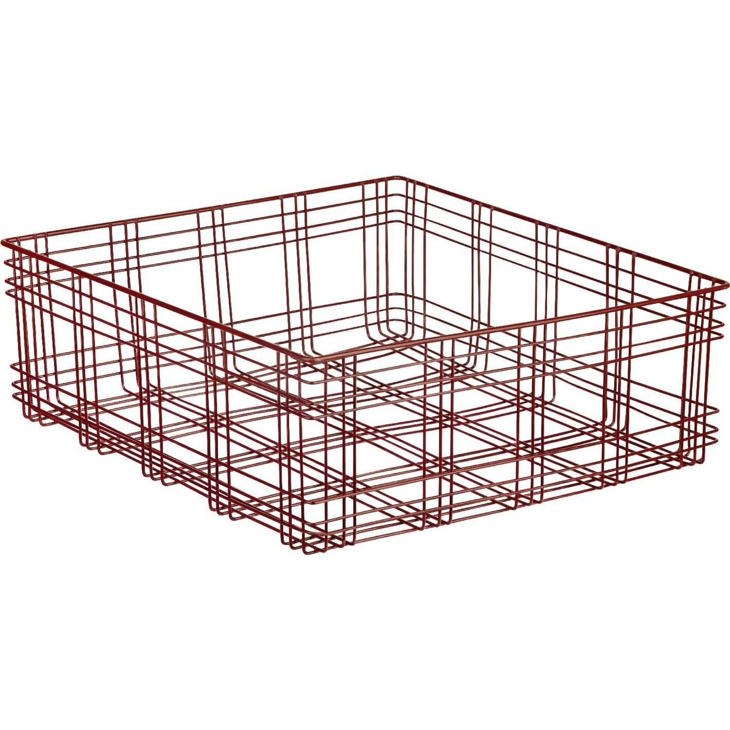 Корзина Moroshka Tartan 33х33х12 см красный