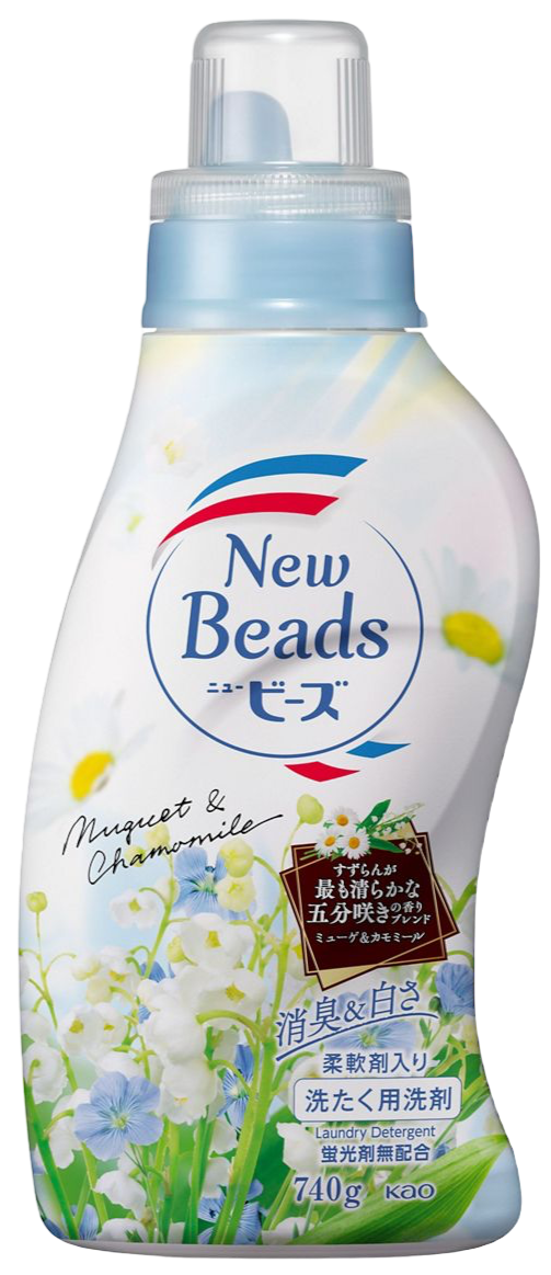 KAO Attack New Beads Концентрированный гель для стирки с кондиционером  с ароматом ландыша  740г