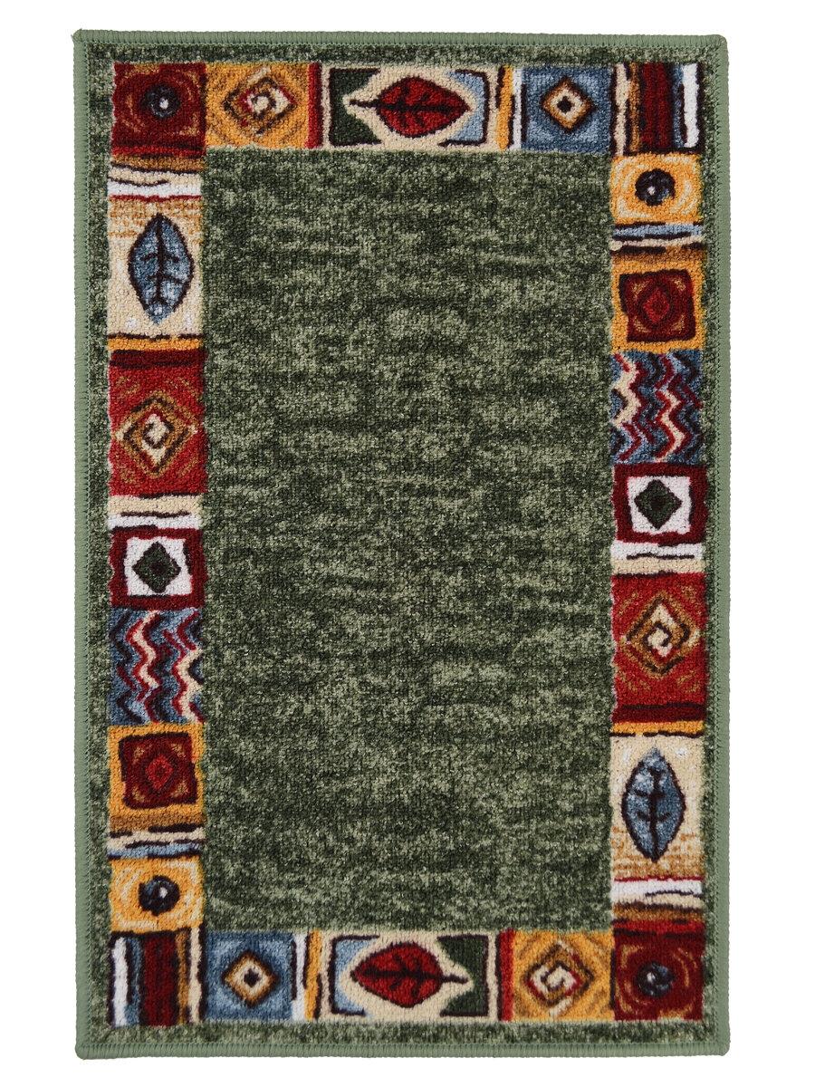 Коврик для ванной и туалета Нью Соса 40х60 коричневый темно-зеленый