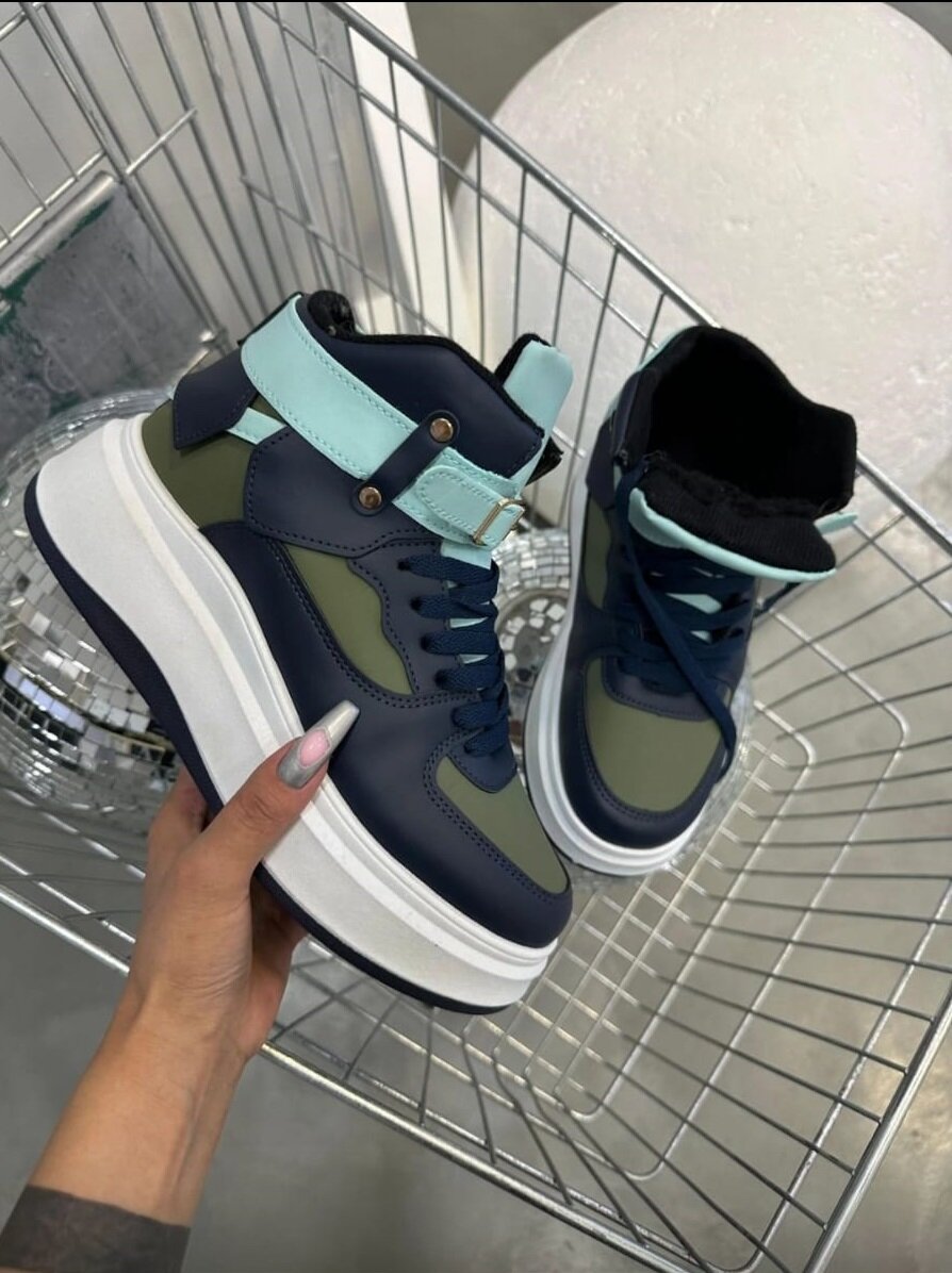 Кроссовки  Кроссовки женские зимние, полнота 6 (RU)/ на среднюю стопу, размер 38, разноцветный — фото 1