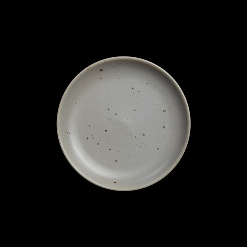 Тарелка КленМаркет Corone Rust, фарфоровая, круглая, 16см, серая