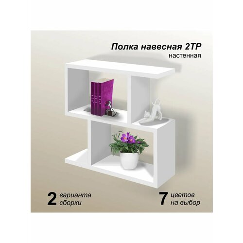 Полка настенная навесная ТР2 белая