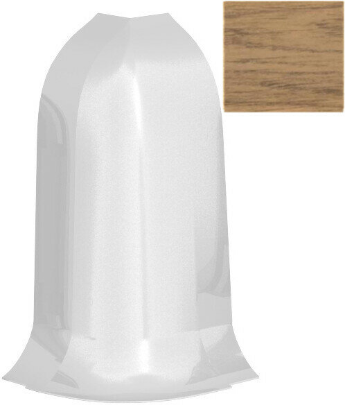 Наружный угол для плинтуса Панельпласт, цвет дуб мериленд, высота 60 мм