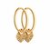 Серьги конго, трансформеры Diamant online, красное золото, 585 пр...