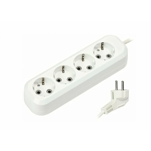 Удлинитель Smartbuy, 4 гнезда 5 м 16А/3, 5кВт с заземлением ПВС 3х1, 0 (SBE-16-4-05-Z)