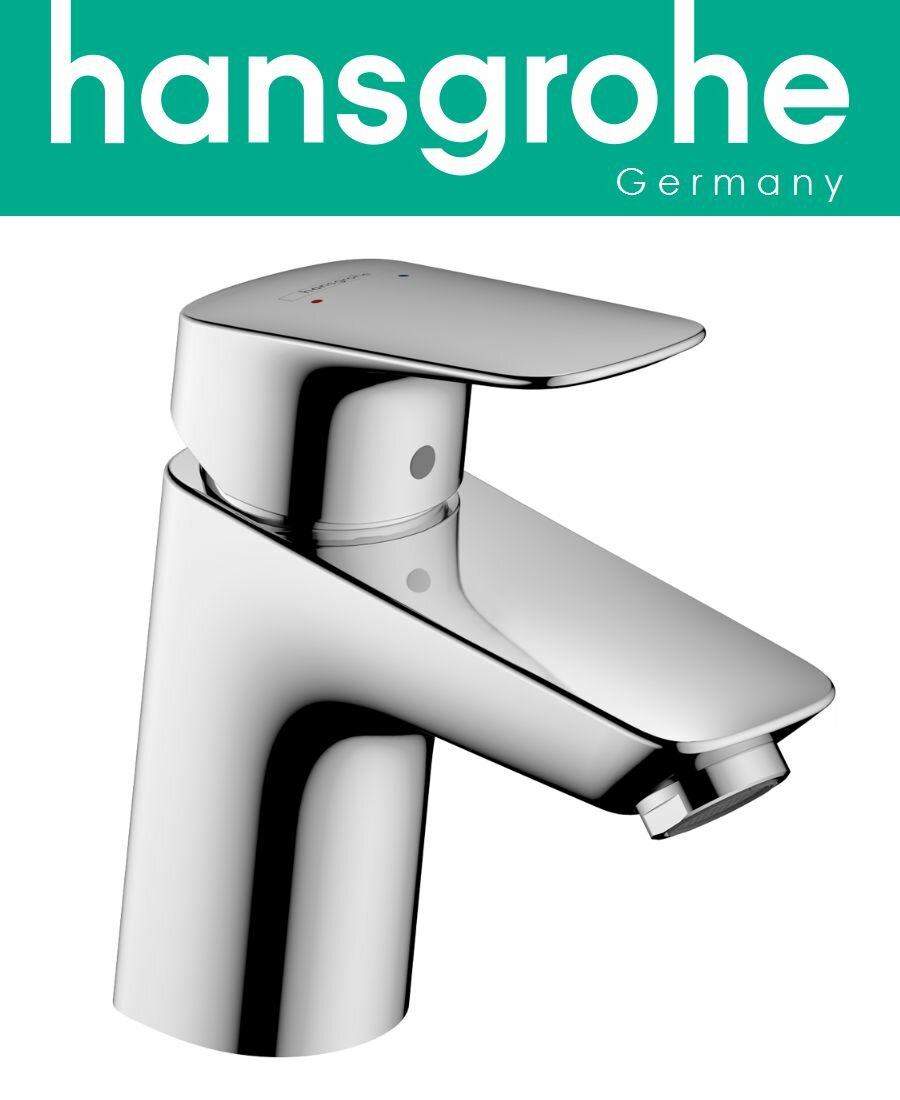 Смеситель для раковины Hansgrohe Logis с донным клапаном