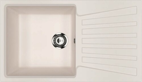 Изображение товара Мойка кухонная Ulgran U-703 -331 прямоугольная, 83x48, мойка для кухни, с крылом, матовая, белая