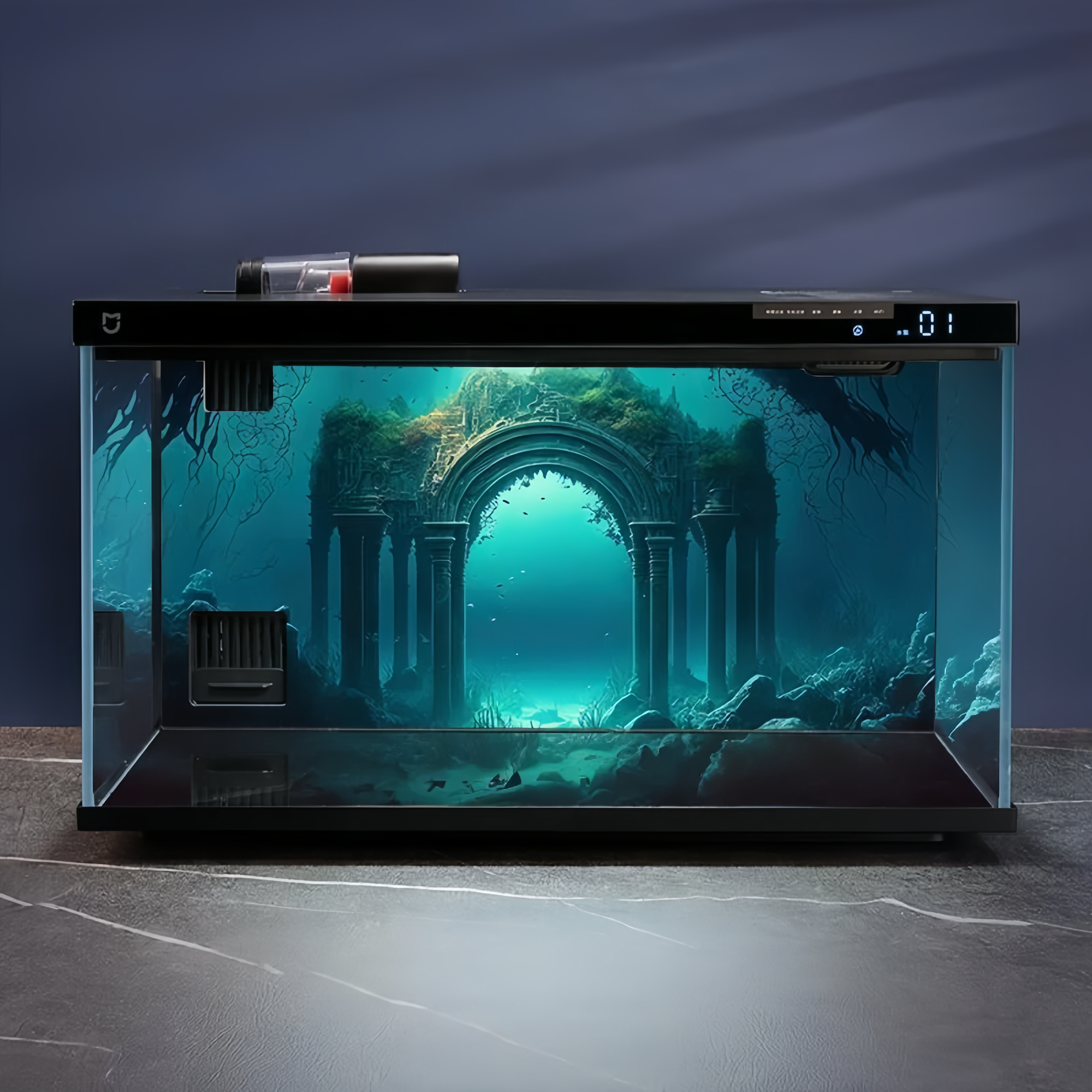 Xiaomi аквариум HD стерео обои, аквариум наклейки картины декорации ландшафта