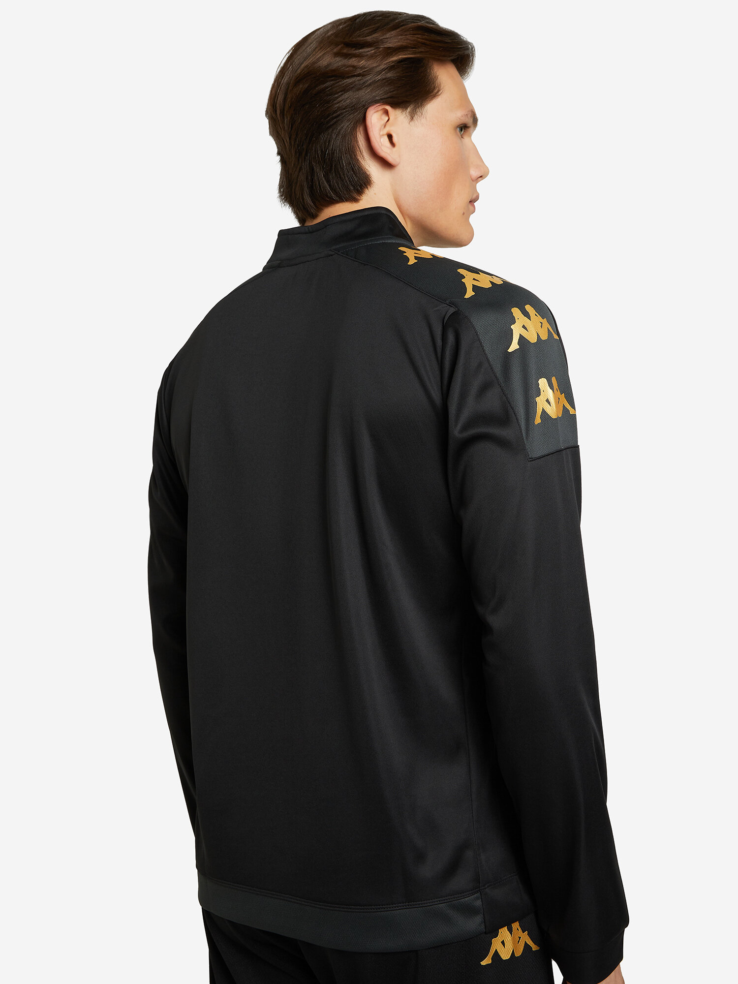 Толстовка спортивная Kappa, размер M, , черный/серый — фото 1