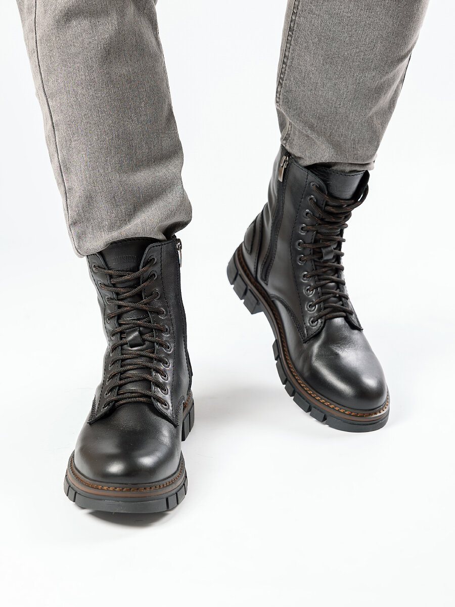 Ботинки зимние мужские утепленные натуральная кожа