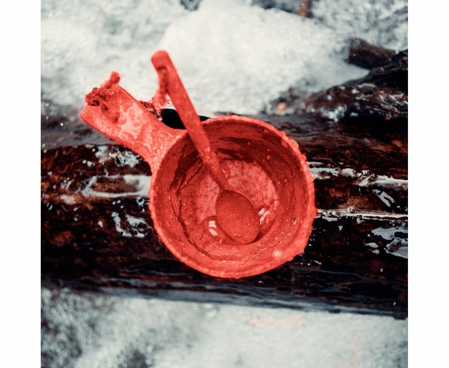 Финская чашка-кукса Kupilka 21 (210 мл.) с чайной ложкой, цвет: Cranberry