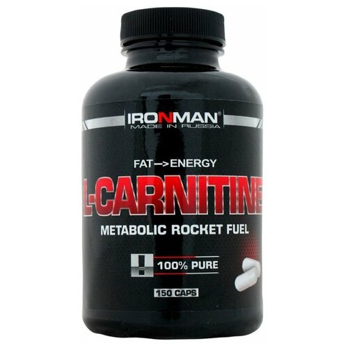 IRONMAN L-карнитин, 150 шт., нейтральный rlinesportnutrition l карнитин 200 шт нейтральный