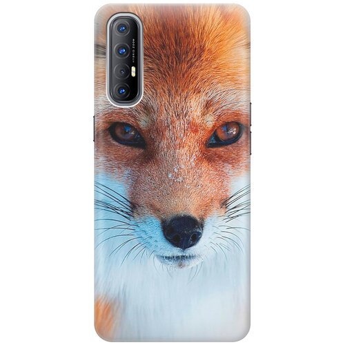 фото Силиконовый чехол на oppo reno3 pro / оппо рено3 про с принтом "спокойный лис" gosso