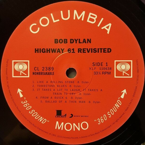 Bob Dylan. Highway 61 Revisited Виниловая пластинка Sony Music - фото №3