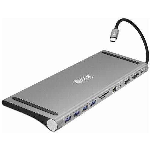 USB хаб адаптер разветвитель 11 в 1 док-станция для Macbook Pro и Air Type С USB 31 MicroSD HDTV 4K VGA 642400₽