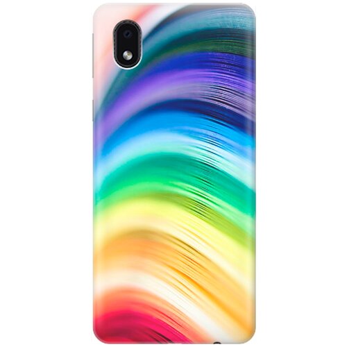 фото Re:pa накладка transparent для samsung galaxy a01 core / m01 core с принтом "разноцветные нити"