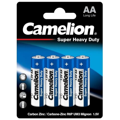 Батарейка Camelion Blue Series AA, в упаковке: 4 шт.