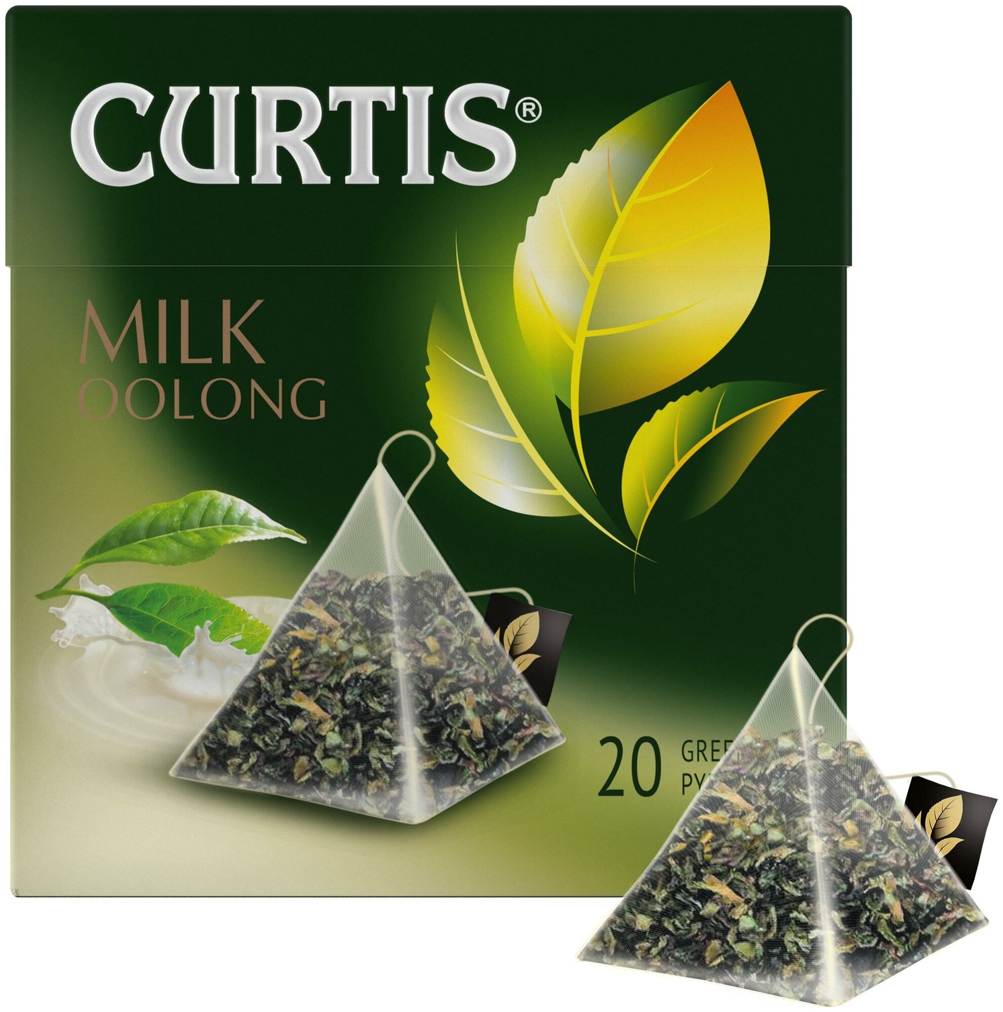 Чай Curtis "Milk Oolong", молочный улун, 20 пирамидок - фотография № 4