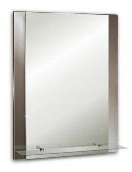 Зеркало настенное интерьерное для ванной 35 см х 50 см "Элеганс" декоративное для ванной зеркало с креплением в комплекте